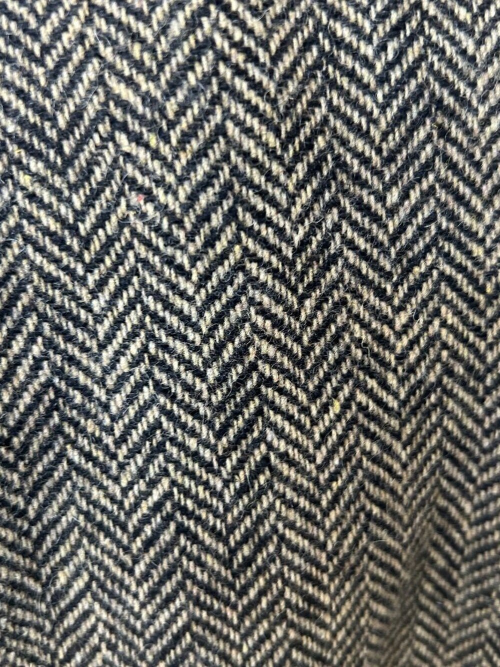 Merona Men's Vintage 80's Brown Herringbone Tweed Wool Vest Waistcoat Size M - Picture 3 of 8